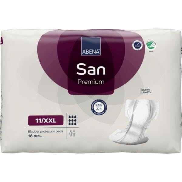 ABENA San 11/XXL, 64 pezzo | Premium assorbenti per incontinenza da uomo e donna | Traspiranti e confortevoli | Ad assorbimento rapido | Discreti ed efficaci | Controllo degli odori