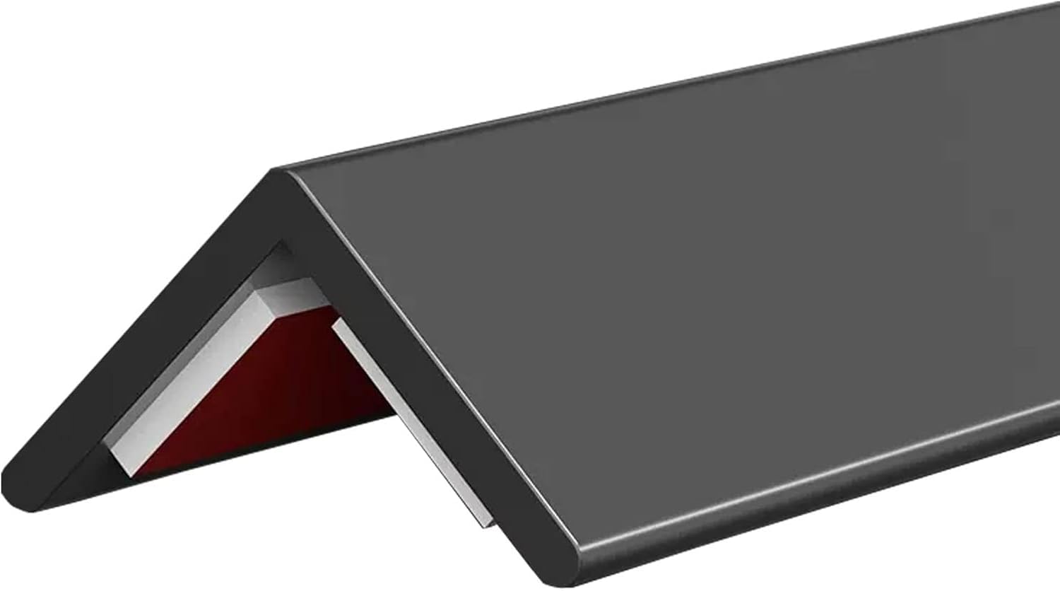 Protezione del bordo della parete con disposizione angolare, | Protezioni for scudi angolari in PVC, impermeabili a 89 gradi con strisce di bordo posteriori autoadesive(Black,W 3.6cm)