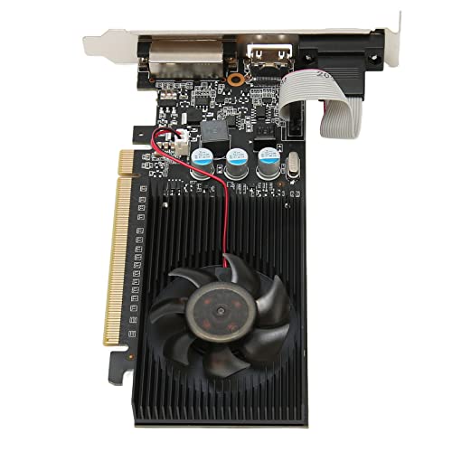 Image of VBESTLIFE GT210 Graphics Card, 1024M GDDR3 64bit, PCI express2.0, 589MHz 1000MHz Frequency, Support HDMI, VGA, DVI, Single Fan PC Graphics Card for Office