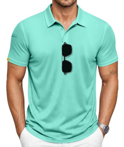 Image of SCODI Men's Golf Polo Shirt Short Sleeve Tactical Shirts Casual Tennis T-Shirt
