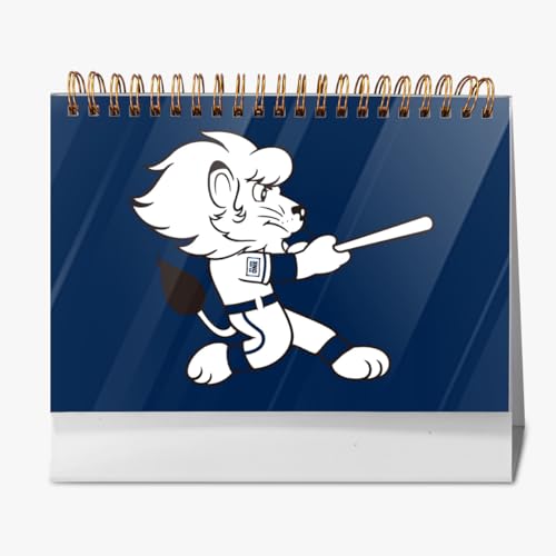 2026年 卓上カレンダー 埼玉西武ライオンズ 野球応援 デスクトップ カレンダー 小型 月間 書き込み 計画整理用 おしゃれ 記念品 プレゼント 2025年9月?2026年12月