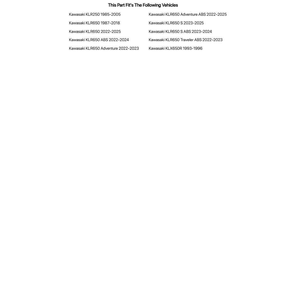 Tusk 4-Stroke Oil Change Kit Kawasaki KPO 10W-40 Compatible with Kawasaki KLR650 1987-2018, 2022-2025