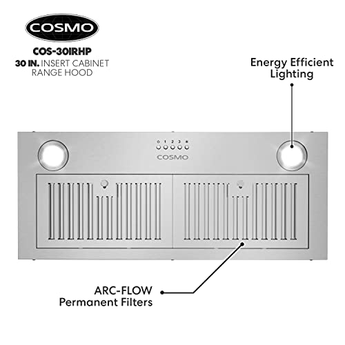 Cosmo COS-30IRHP 30 Inch Insert Range Hood thumb #8
