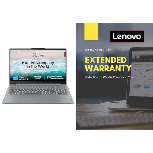 Image of Lenovo IdeaPad Slim 3 13th Gen Intel Core i3 15.6 inch (39.6cm) FHD Laptop (8GB /512GB SSD /Win 11 /Office 2021 /1 Year ADP 1 Year Extended Warranty with Onsite Service (5WS0K75657)