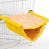ZONADAH Hamster-Hängemattenhaus, Winter, warmes Vogelnest, Bett, Maus, Ratte, Hängeschaukel, Hängehängematte, Kuschelhütte, Papageienhaus, Zelt, Sitzstange für Papageien, Nymphensittiche, 23 x 16 cm