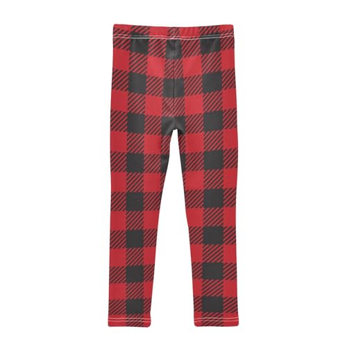 Plaid Black Red Shorts for Toddler Girls Cotton Cartwheel Shorts Skater Pants for Vacation2