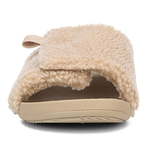 Vionic Keira Women's Orthotic Slide Sandal Ginger Root Shearling - 6 Medium #TOP3