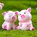 SUPVOX 5pcs Miniatura de cerdo en miniatura Cute Pink Pig Diminuto cerdo...