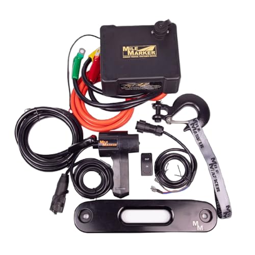 MILE MARKER TM-10K Terry Madden Winch con cuerda sintética miniatura 1