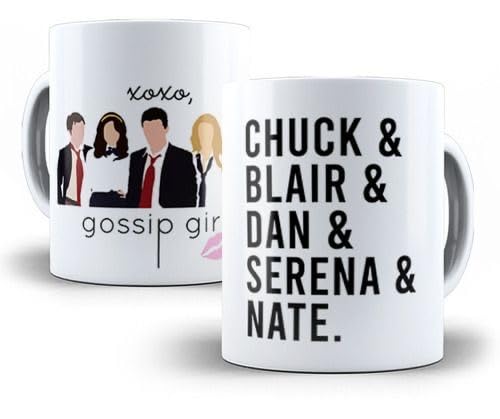 CRAFT MANIACS Gossip Girl Caricature Printed 330 ML Tea/Coffee Mug | Microwave & Dishwasher Safe