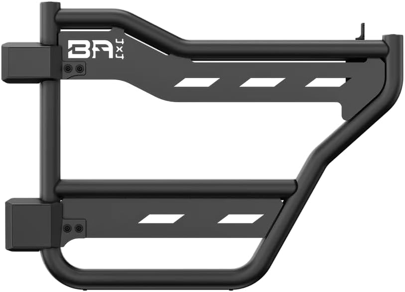 Body Armor 4x4 FB-6155 21C BRONCO REAR TUBE TRAIL DOORS W/WEBBINGBLACKPAIR
