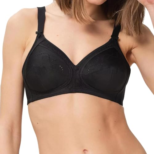 Ha spalline regolabili Triumph Donna Doreen + Cotton 01 N, Non-wired bra, BLACK, 7D