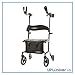 Journey UPWalker Lite – The Original Upright Walker – Premium, Lightweight Adjustable Upright Rollator Walker with Narrow Build, Seat & Reduced Turning Radius for Adults, Seniors & The Elderly
