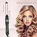 SKERTS Rotary Curler, 1 inch, User-Friendly Curler for Smoothing Curl Control, Dual Voltage, Automatic Shutdown, Automatic Rotating Curling Iron, Rose Gold