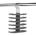 Crystallove 2pcs Fishbone Style Velvet Tie Belt Hanger Scarf Organizer (Grey)