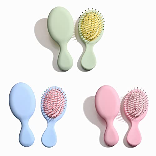 Brosse à cheveux portables anti-nœuds : mini brosses démêlantes filles