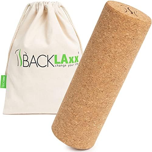 BACKLAxx Zestaw Wałek do Masażu z Korka - Rolka Korkowy idealna do Sportowy, Crossfit, Pilates oraz Jogi - Wałek Piankowy