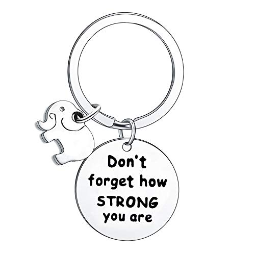 BESPMOSP - Chaveiro inspirador com texto em inglês "Don't Forget How Strong You are, Estilo 1, Talla única