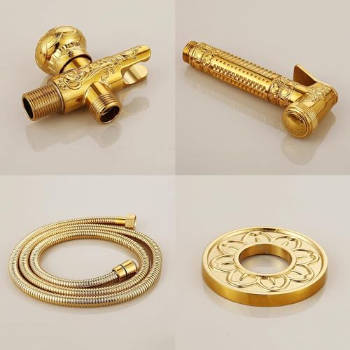 Kit completo de ducha para inodoro con control de presión de agua regulable 5