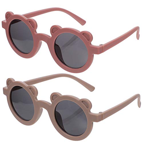 ABOOFAN 2 peças de óculos de sol infantis para festas de desenho animado urso para crianças, óculos