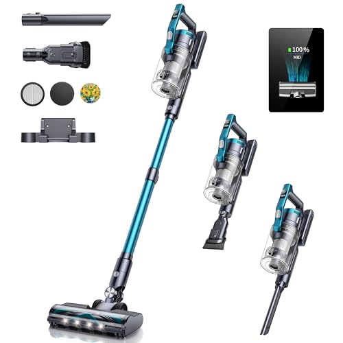 41+wFrgjF0L Buture Pro Aspirateur Balai sans Fil,450W/38Kpa Aspirateur sans Fil, Aspirateurs Balais et Balais Électriques, Écran avec 8 Animées Aspirateur Balai Aromathérapie,pour Tapis/Poils d'animaux/Sol