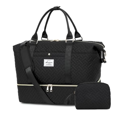 Travel Duffel bag for Women,Weekender Bags,Overnight Bags,Travel Essentials Carry on Bag with Shoe Compartment,Gym Bag with Wet Pocket,Personal Item travel bag,Hospital Bag for Women Labor Delivery
