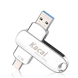 【Fuerte compatibilidad】 Función plug-and-play de 128GB Pen Drive, sin necesidad de instalar software. Puede realizar copias de seguridad fácilmente desde su teléfono a su PC. Solo necesita insertar la llave USB en su teléfono para ver películas y escuchar música libremente. Admite Windows / Mac OS, todas las PC que admiten dispositivos OTG y Type-C.