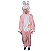 Dress Up America- Adulto Peluche Pasqua Coniglio Mascotte Costume Bianco Un Formato Taglia Unica (Vita: 152, Altezza: 191 cm), 320-ADULT-W