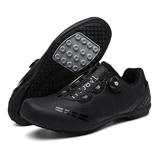 Men’s Road Cycling Shoes, Breathable SPD/Delta Compatible Bike Shoes with Buckle, for Road & MTB Riding