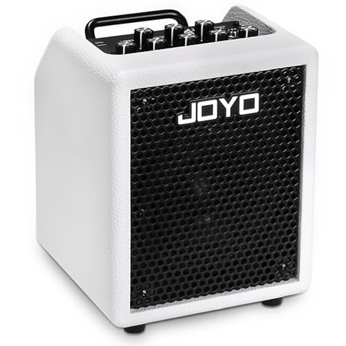 JOYO 30Wベースアンプ 小型 bluetoothベース用コンボアンプ OTG録音、コンプレッサー、3バンドEQ搭載、自宅練習、創作、小規模ライブに最適 ホワイト (BA-30 VIBE CUBE)
