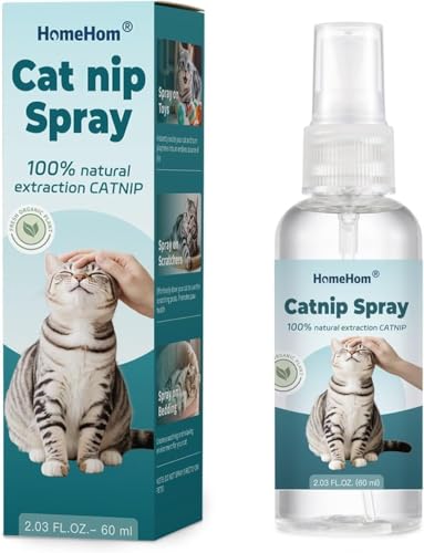 Catnip Spray for Cats - Highly Potent for Energizing Play & Toy Renewal, Calming Stress Relief for Indoor Cats, 100% Natural Organic Catnip, Mess-Free Herbal Formula (2 fl.oz)