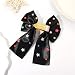 Vokone Back to School Bows for Girls Women Teacher Pencil Hair Bows Clip Jeweled Pearl Star Embellished Satin Ribbon Bow Barrette Hair Clip Teacher Appreciation Gifts Pencil Star Black