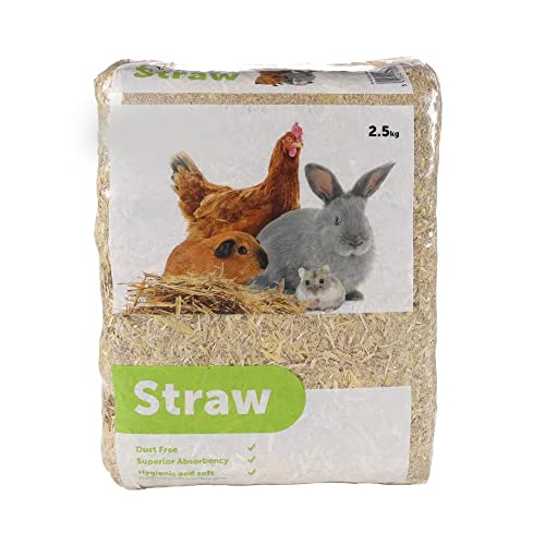 animallparadise - Paille 2.5 kg Soit 75 litres pour Rongeur et Basse Cour