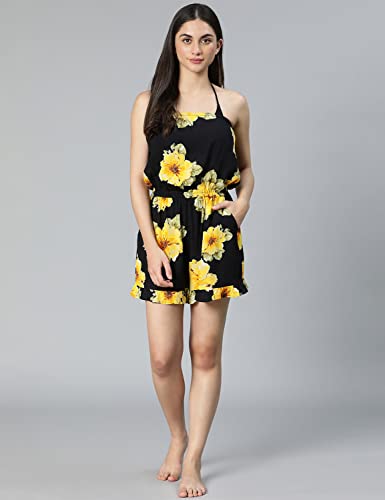 Image of oxolloxo Scoure Printed Off -Shoulder Women Beachwear Dress