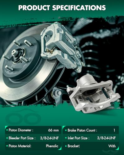 Image of SCITOO Front Left+Right Brake Calipers With Bracket 18B4845 18B4844 Compatible For Jeep Liberty 2002-2007