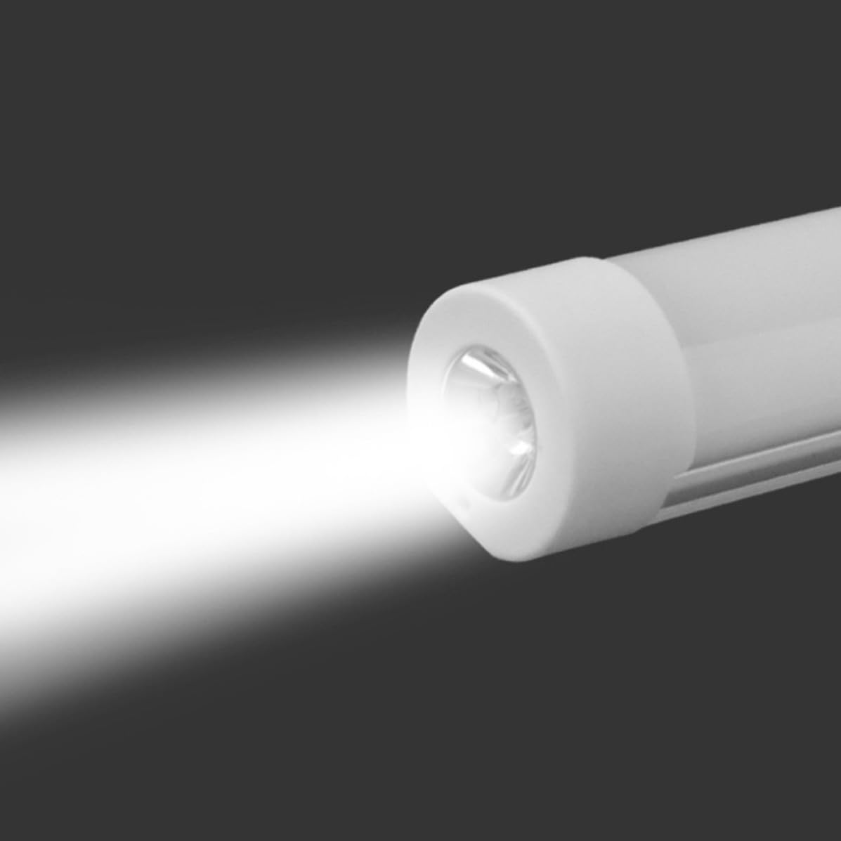 Lanterna LED Ricaricabile USB Portatile Attacco Magnetico | Corpo in Pvc Bianco, per Casa e Campeggio All’aperto, Luce Compatta da Tenda