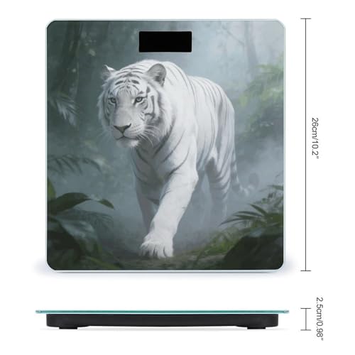Báscula Digital de Baño con Plataforma de Vidrio Templado miniatura 2