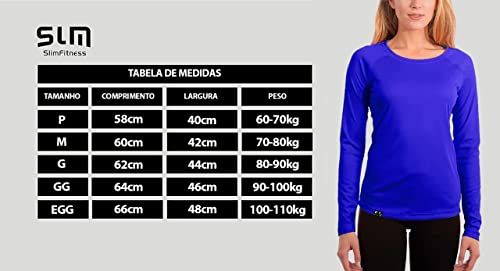 Camiseta UV Protection Feminina UV50+ Tecido Ice Dry Fit Secagem Rápida – P Vermelha