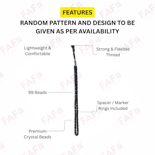 Image of Crystal Tasbeeh /Prayer Beads Manual Counter for Muslim
