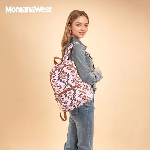 Image of Montana West Backpack Purse for Women Western Aztec Backpack Purse Lightweight Casual Daypack for Travel