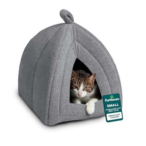 Furhaven Triangle Dome Fleece Pet Tent