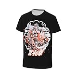 Kleidung Anime Fist of The North Star T Shirt Man's Casual Tee Summer Round Neckline Short Sleeve Clothes X-Large Black