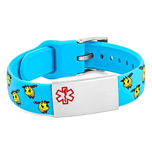 Minecraft Medical ID Bracelet - Bees