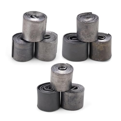 9 Stück Blei Angeln, KLEHOPE angelblei, bleigewichte in 3 Verschiedenen Größen, Zuschneidbar Angler Blei, Tackle Zubehör, für Outdoor-Sportarten Angeln, 6HSQJ-9