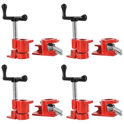Image of FLK Tech 4 Pack Wood Gluing Pipe Clamp Fixture for 1 /2 Inch Pipe