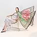 DANA XU Women's 100% Mulberry Silk Pashmina Shawl and Wraps Extra Large Floral Scarf for Evening Dresses, Soft Oversized