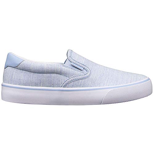 Lugz Women's Clipper Classic Slip-on Fashion Sneaker, Soft Blue/White, 6.5, M US