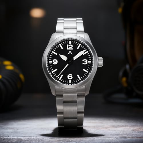 Image of TACTICAL FROG Militado ML08 Field Watch Japanese Sweep VH31 / 515 Movt with Calendar, Men's Military Watch Sapphire Crystal 10 ATM Waterproof Analog Watches for Men