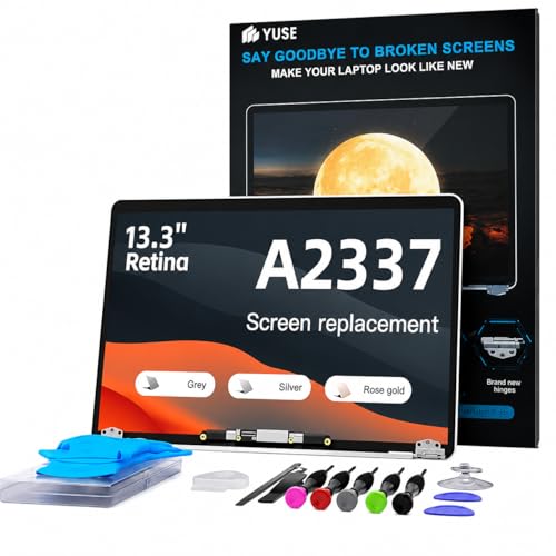 Screen Replacement for MacBook Air 13.3 A2337 M1 2020 Full LCD-Space Gray