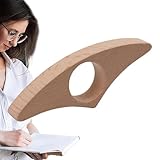 Daumen Buch Halter – Ergonomischer Seitenhalter aus Buche, Lesen mit Einer Hand für Barrierefreie Nutzung, Mahagonifarbenes Lesezeichen Hilfsmittel | Praktisches Geschenk für Leser